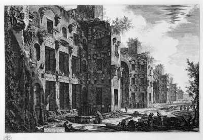 View of the Upper Remains of the Baths of Diocletian at Santa Maria degli Angeli by Giovanni Battista Piranesi